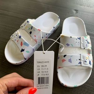 NWT KIDS Freedom MOSES Terrazo white Sz 11-11.5